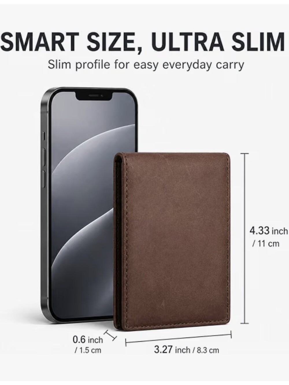 Men's Leather Bifold Wallet - Picture 6 of 6